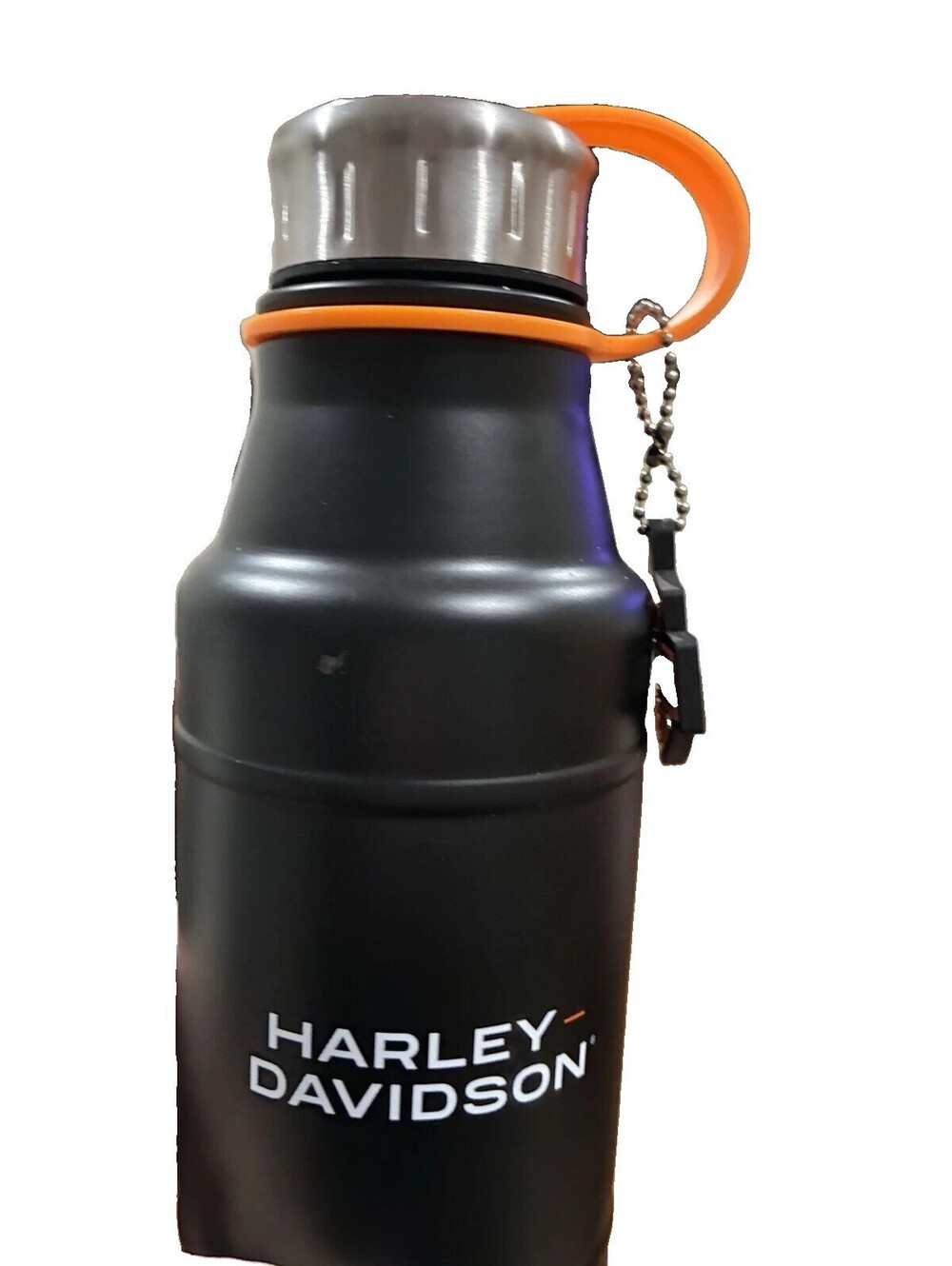 Harley-Davidson Insulated Black Stainless Steel Water Bottle Screw Lid 24oz - Picture 2 of 4